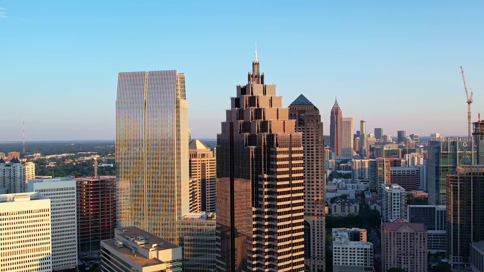 Atlanta skyline at golden hour
